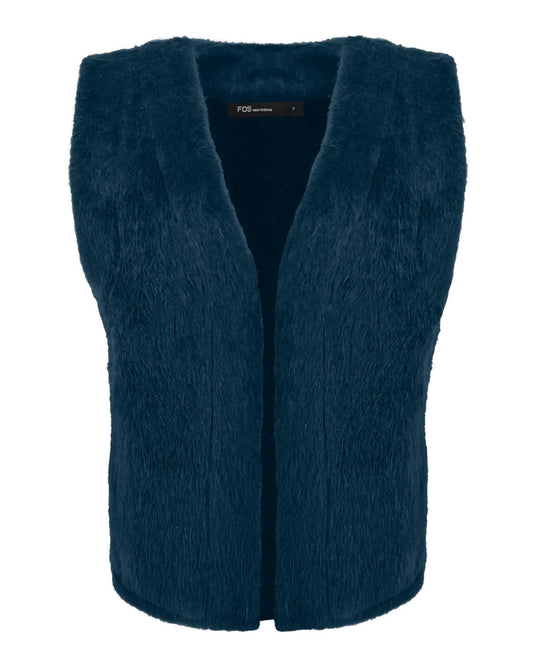Gilet - Margriet Alpaca | Donker-Jeans