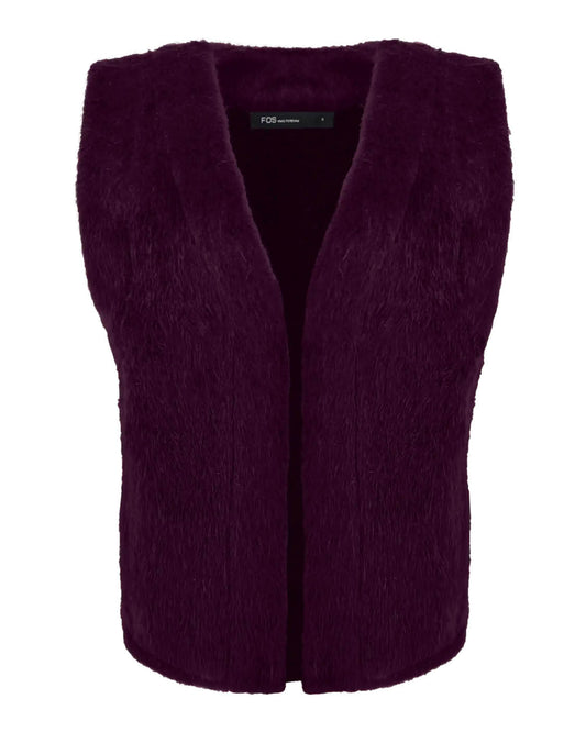 Gilet - Margriet Alpaca | Violet