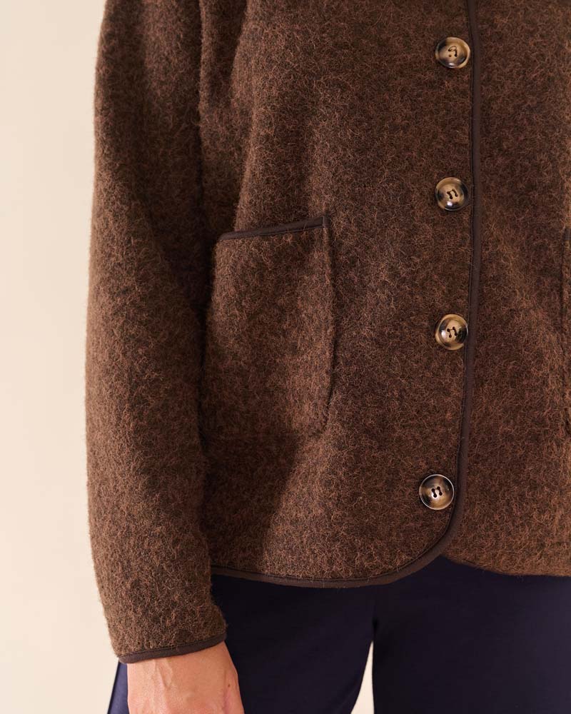 Jack - Kae Boiled wool look | Bruin