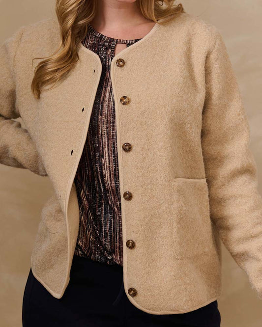 Jack - Kae Boiled wool look | Beige