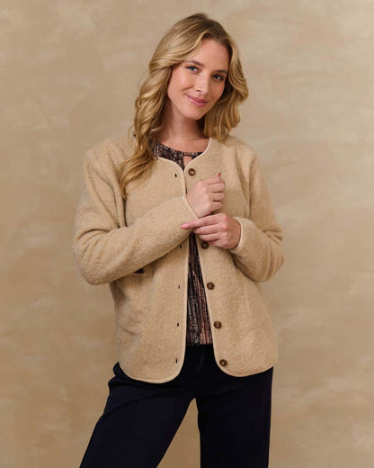 Jack - Kae Boiled wool look | Beige