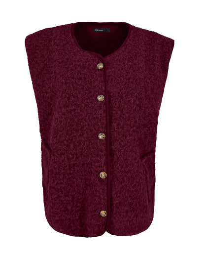 Gilet - Keesje Boiled wool look | Port