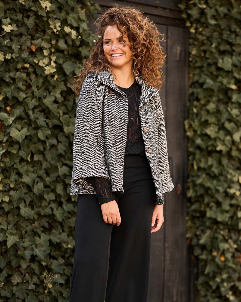 Jack - Aveline Visgraat grof | Zwart