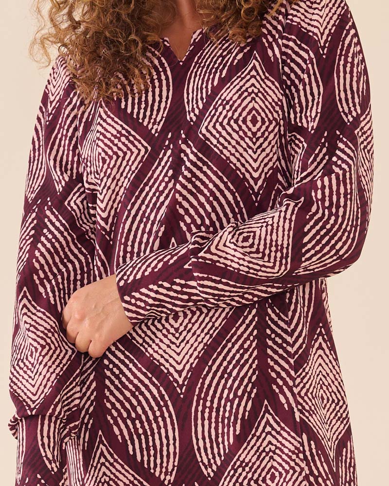 Jurk - Fiona Diamond Leaf | Port