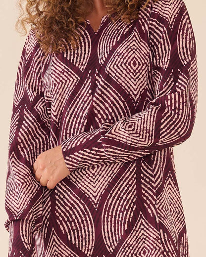 Jurk - Fiona Diamond Leaf | Port