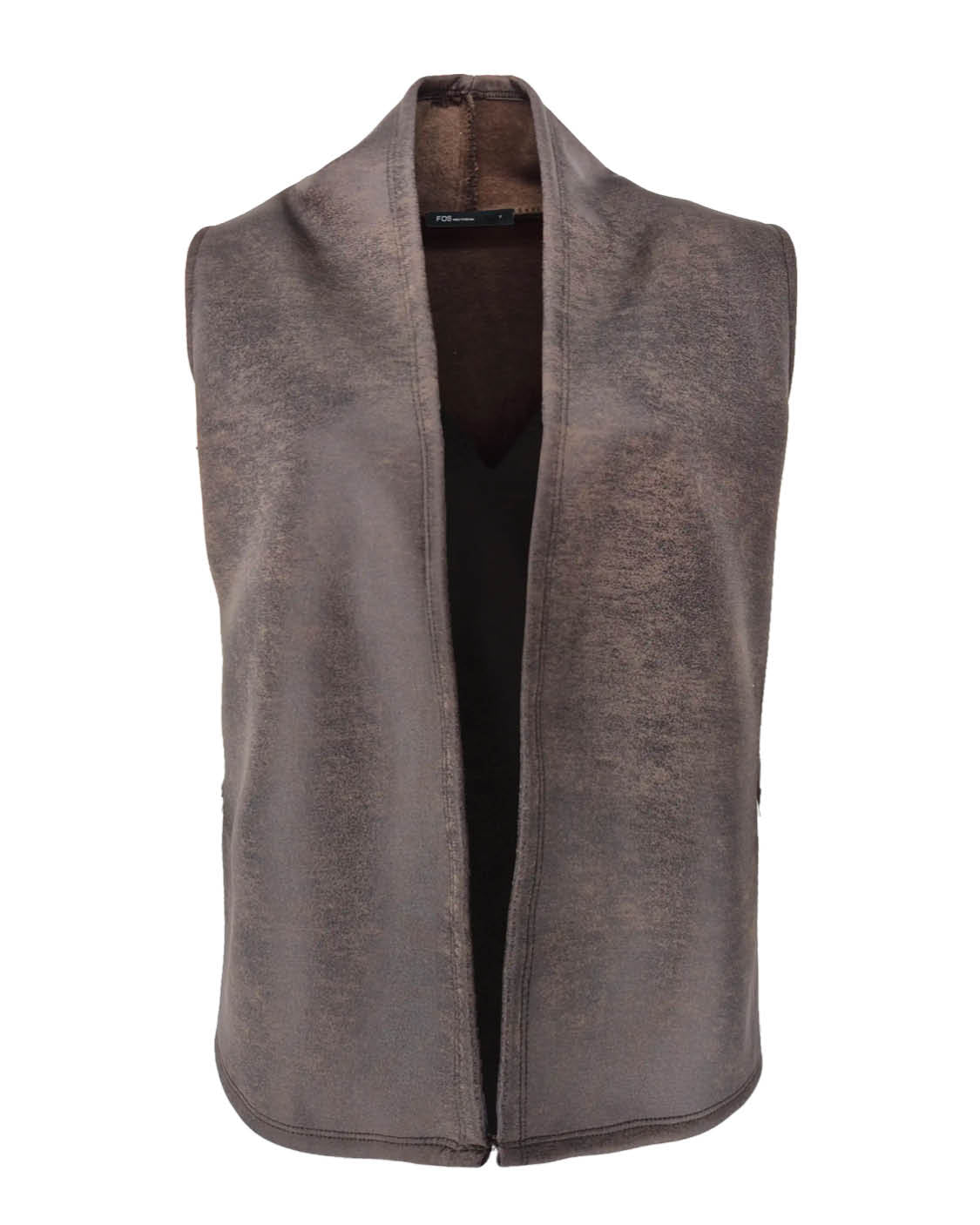 Gilet - Londy Leather Look | Bruin