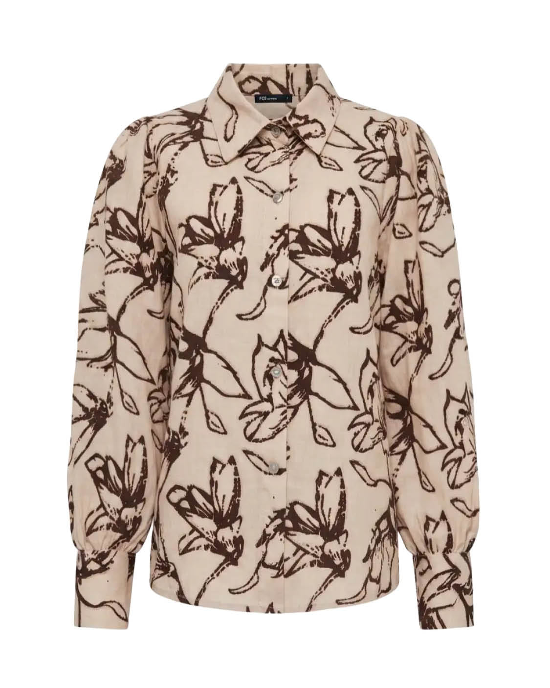 Blouse - Evita Bloem line | Beige