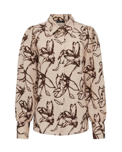 Blouse - Evita Bloem line | Beige
