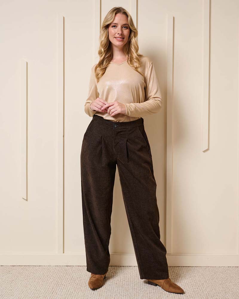 Broek - Mathia | Bruin