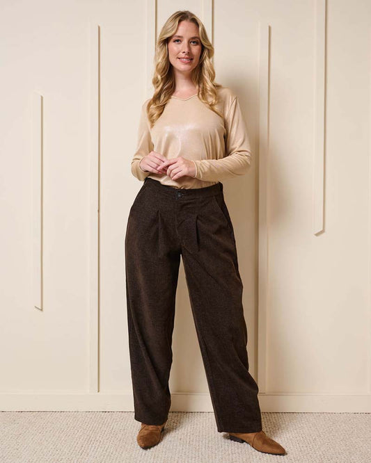 Broek - Mathia | Bruin