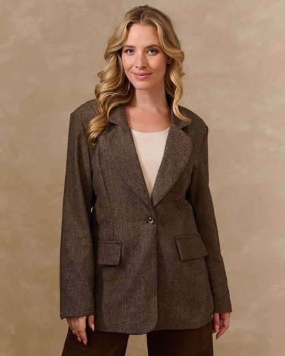 Jas - Michi Tweed | Bruin