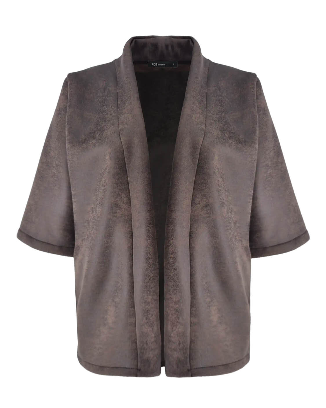 Gilet - Lia Leather Look | Bruin