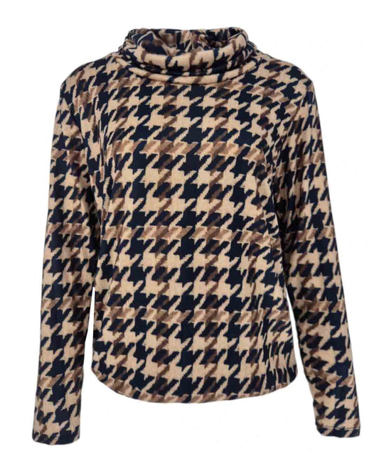 Top - Nico Pied de poule-FB | Navy