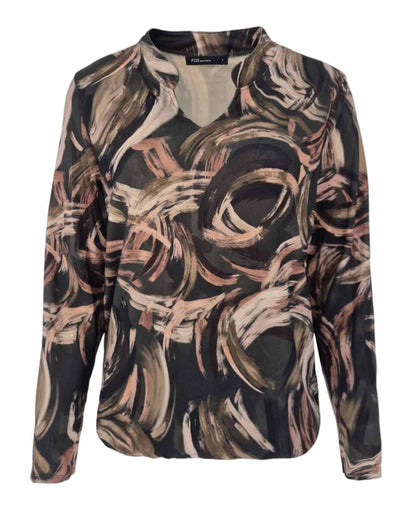 Top - Eefje Swirl-FB | Army
