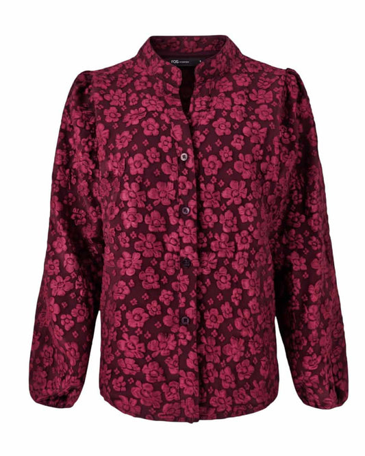 Blouse - Boho Jacquard bloem | Port