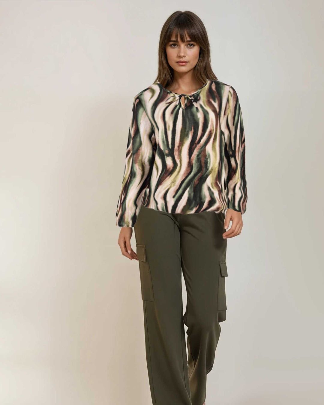 Blouson - Lexi Aqua Lines | Army