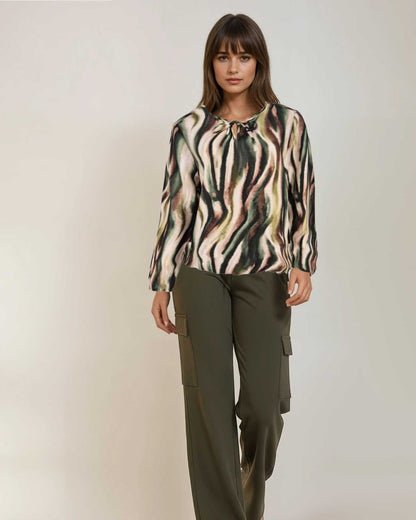 Blouson - Lexi Aqua Lines | Army