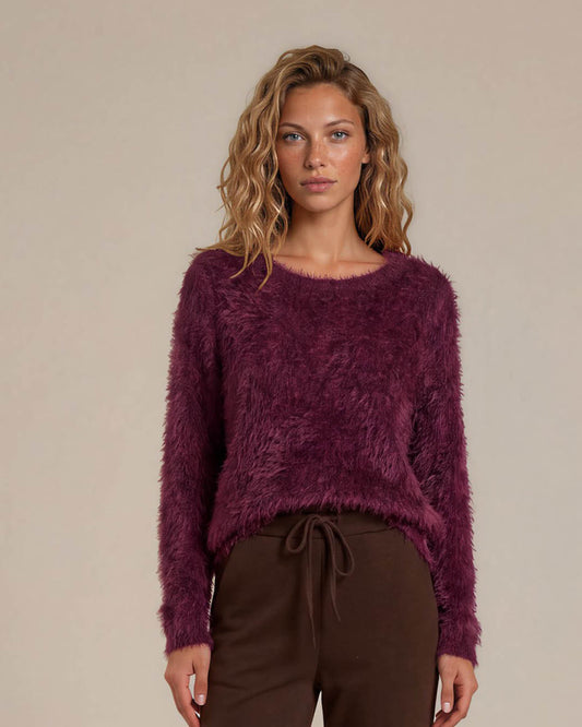 Top - Sisi Fluffy Chenille | Beaujolais