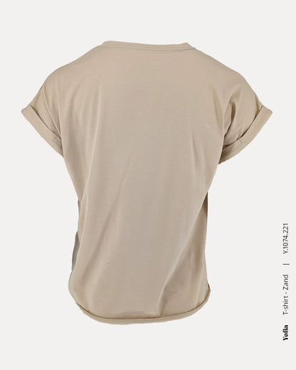 T-shirt - Zand | Zand