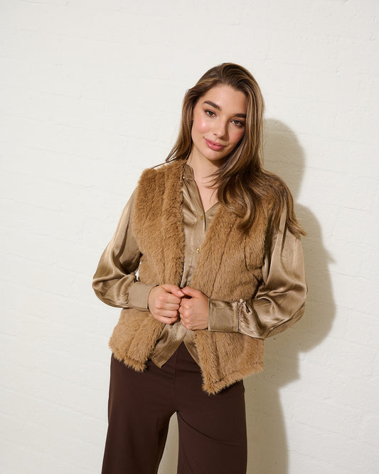 Gilet | Camel