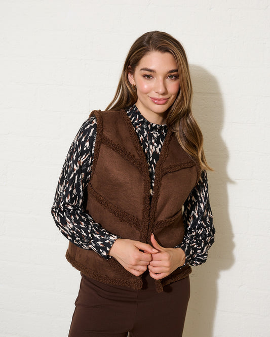 Gilet | Dark Brown