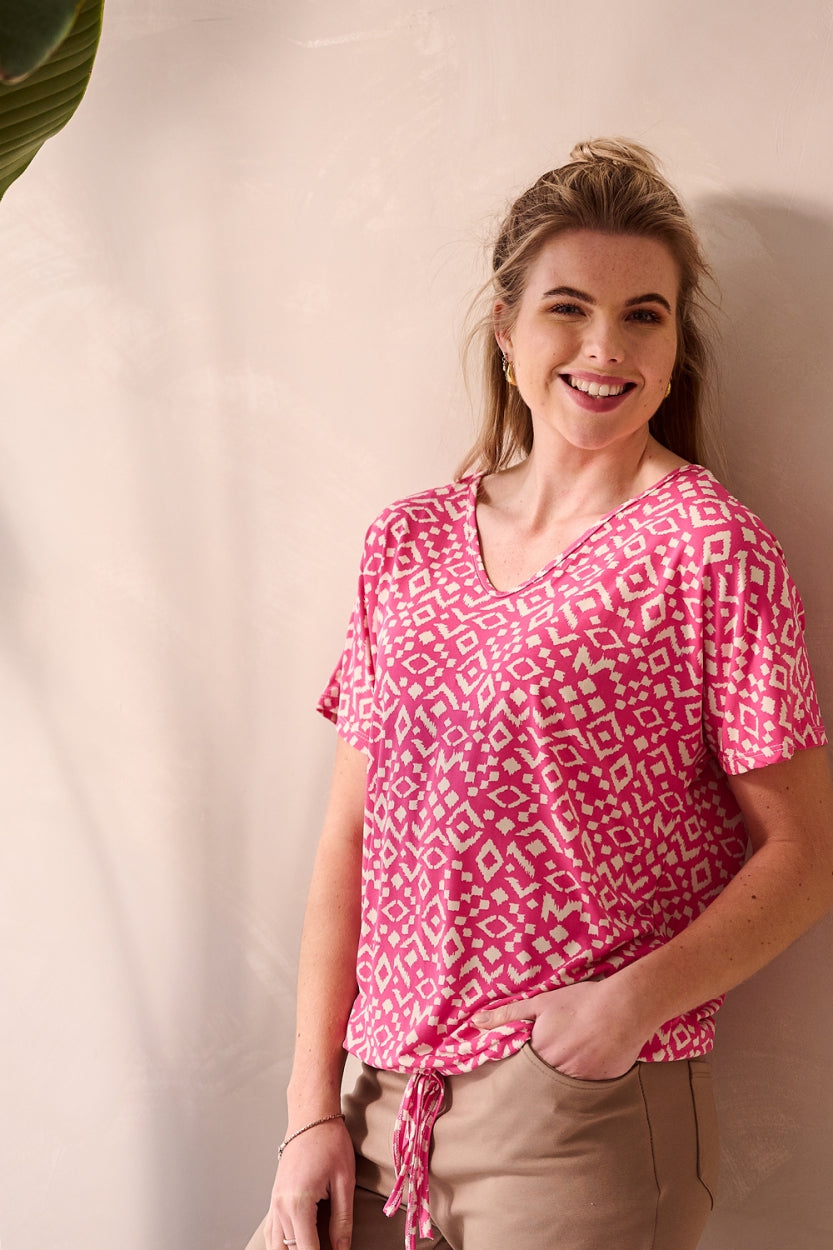 Trudie - Ikat ET | Fuchsia