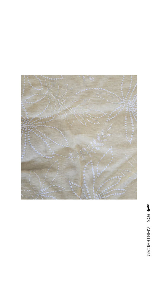 Top - Vivi Bloem stip puf | Geel