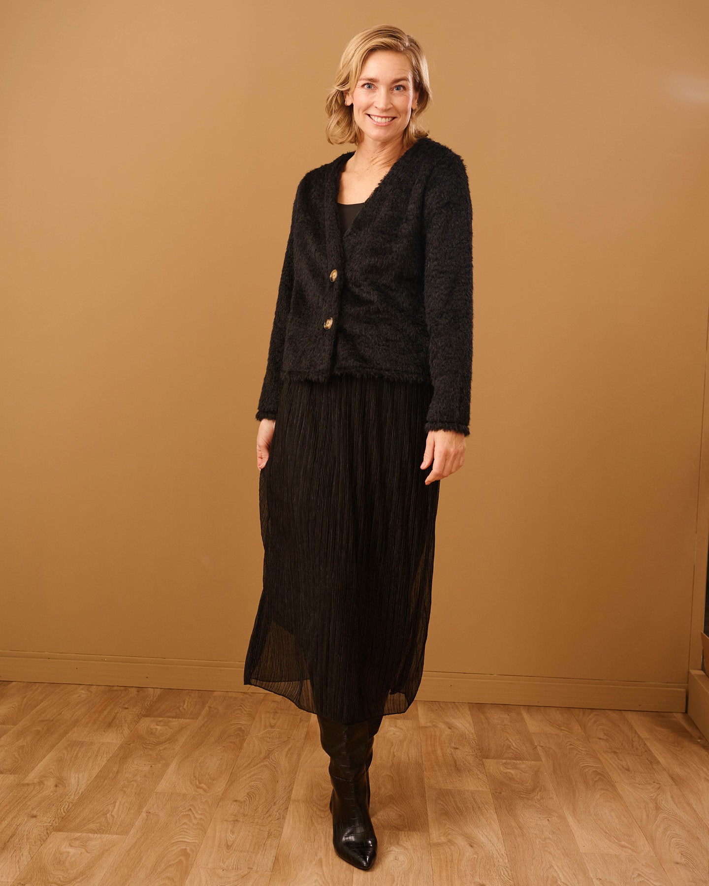 Rok - Lucie Lurex | Zwart Rokken